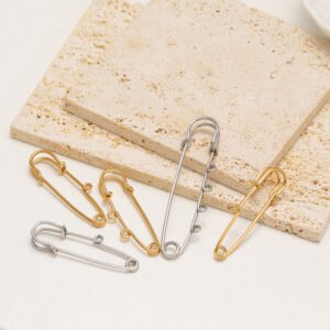 Gold Silver Multi-Loop Ita Bag Safety Pin