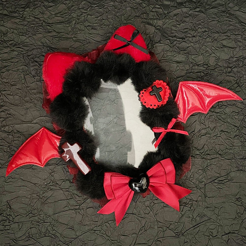 Goth Bat Plush Card Sleeve