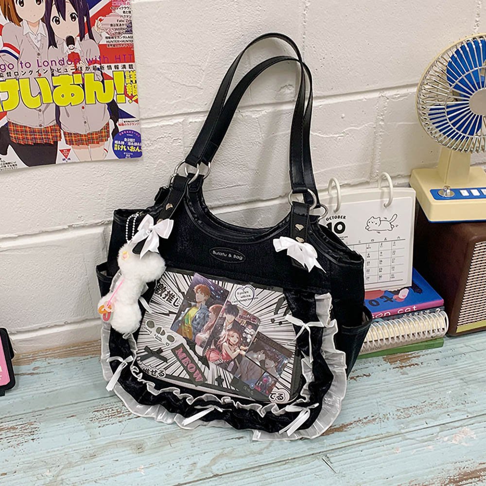 Goth Ita Bag Jirai Kei Lace Shoulder Bag