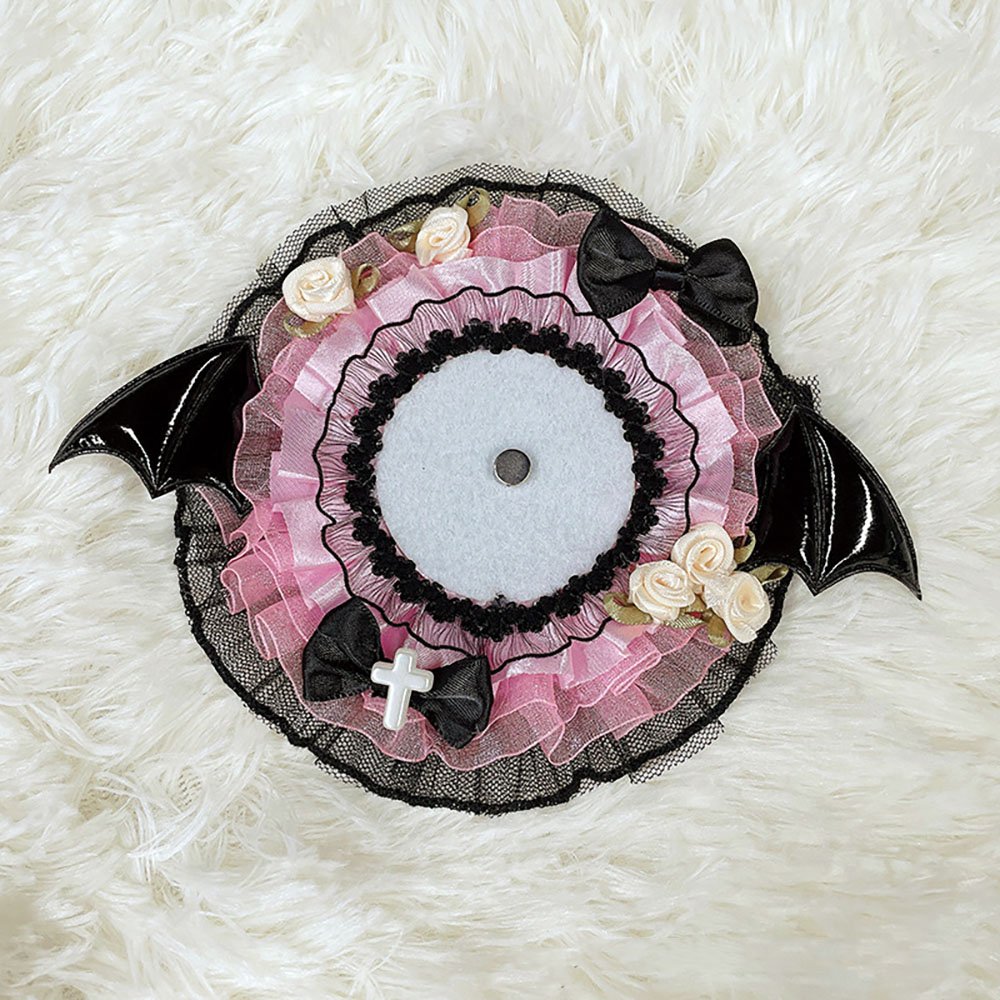 Gothic Demon Bat Wing Pin Rosette