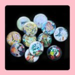 Holographic Laser Round Badge Protective Sleeve