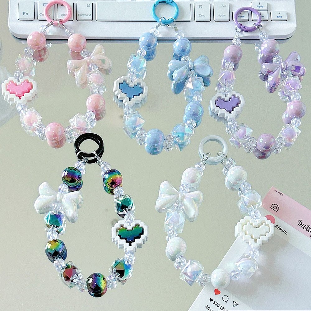 Ita Bag Heart Building Block Charm in Acrylic