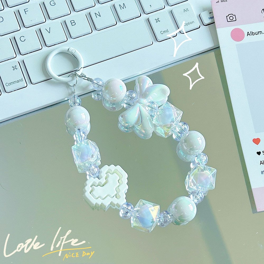 Ita Bag Heart Building Block Charm in Acrylic
