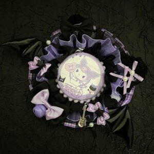 Jirai Kei Guitar Devil Wing Pin Rosette