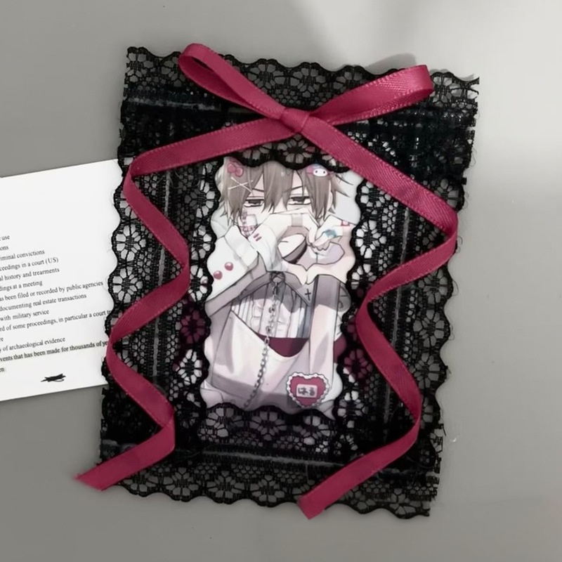 Jirai Kei Lace Card Holder Photo Frame