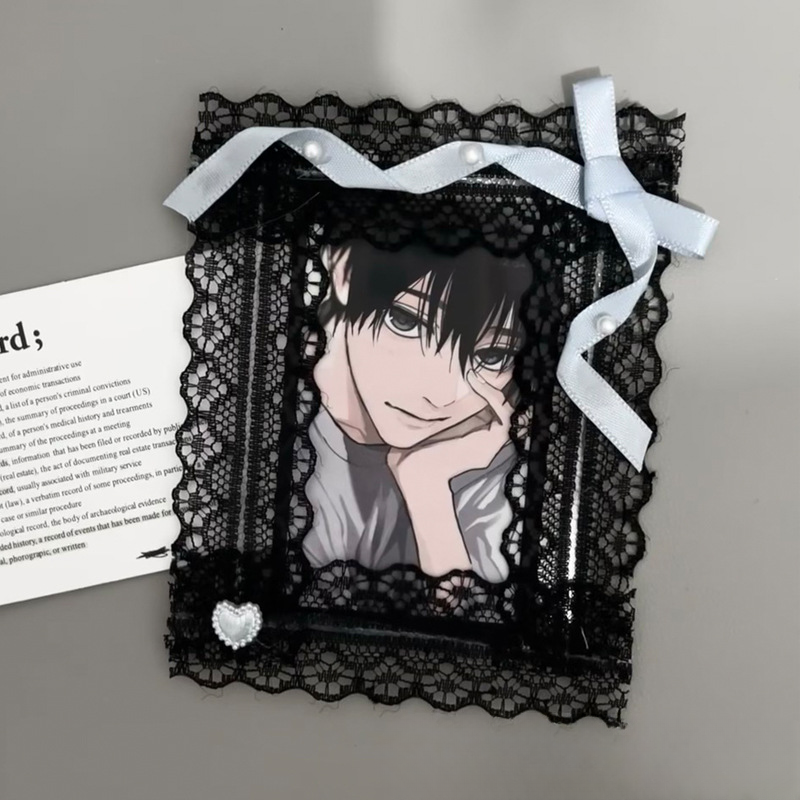 Jirai Kei Lace Card Holder Photo Frame