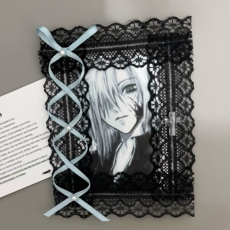 Jirai Kei Lace Card Holder Photo Frame