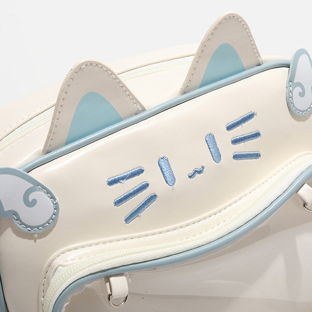 Kawaii Cat Ear Black Ita Bag Backpack Clear Window