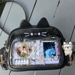 Kawaii Cat Ear Black Ita Bag Backpack Clear Window