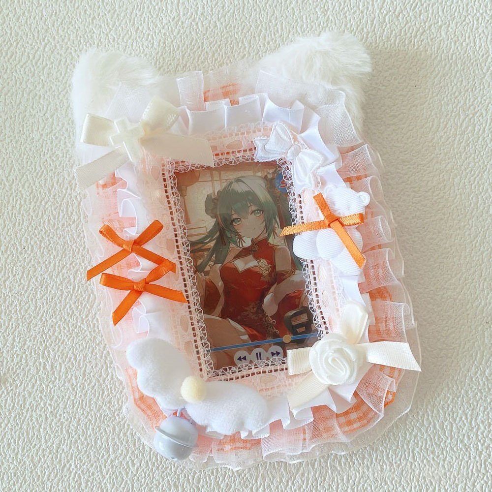 Kawaii Cat Ear Plush Photocard Holder