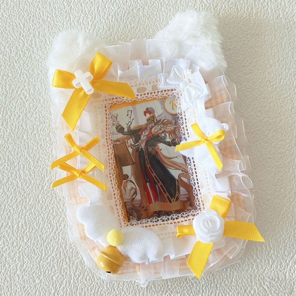 Kawaii Cat Ear Plush Photocard Holder