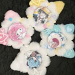 Kawaii Cat Ear Plush Pin Rosette