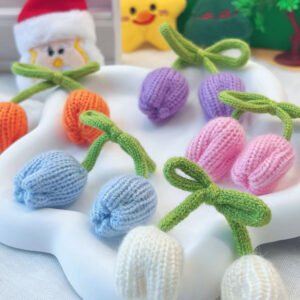 Kawaii Knitted Tulip Ita Bag Charm