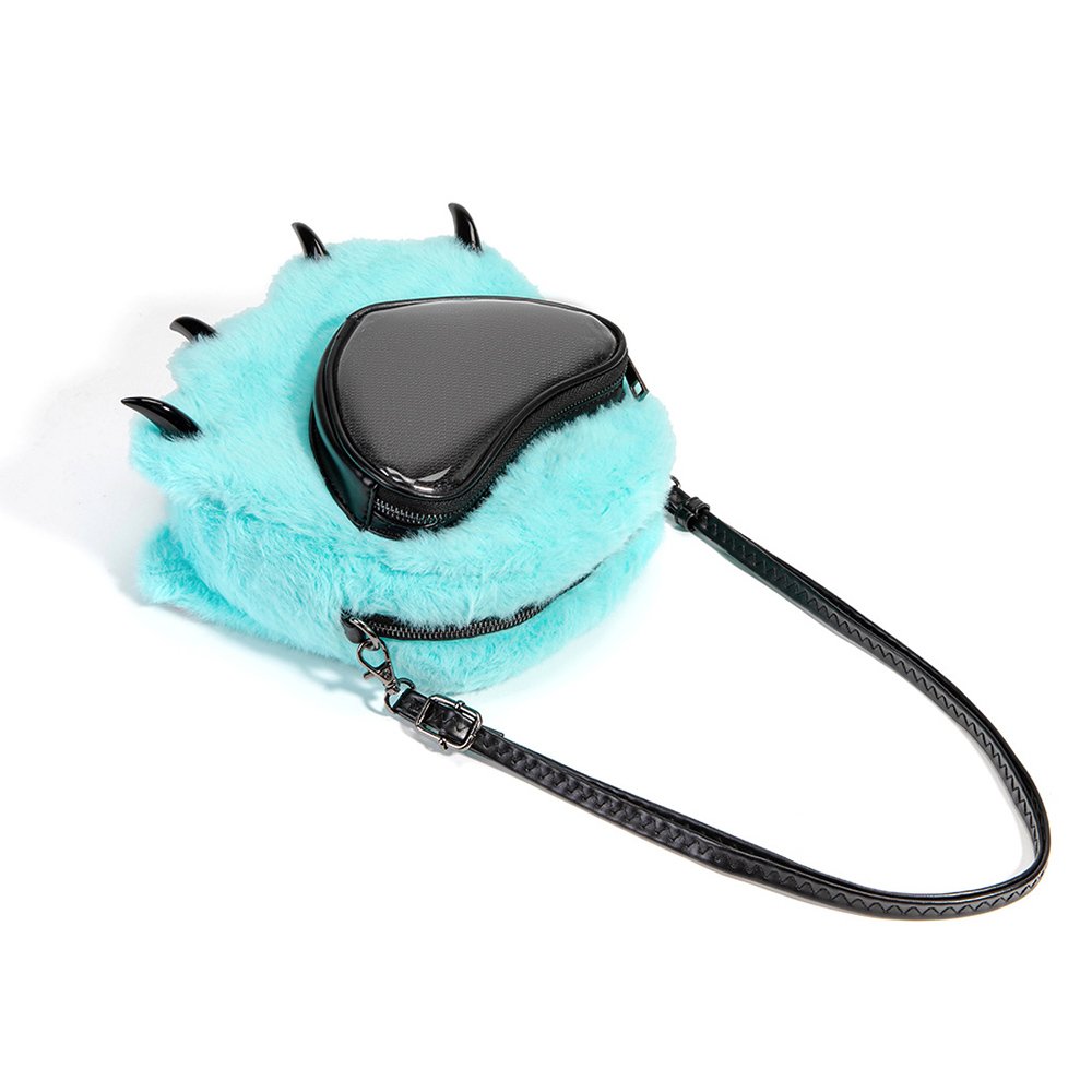 Kawaii Monster Claw Plush Ita Bag Heart Clear Window