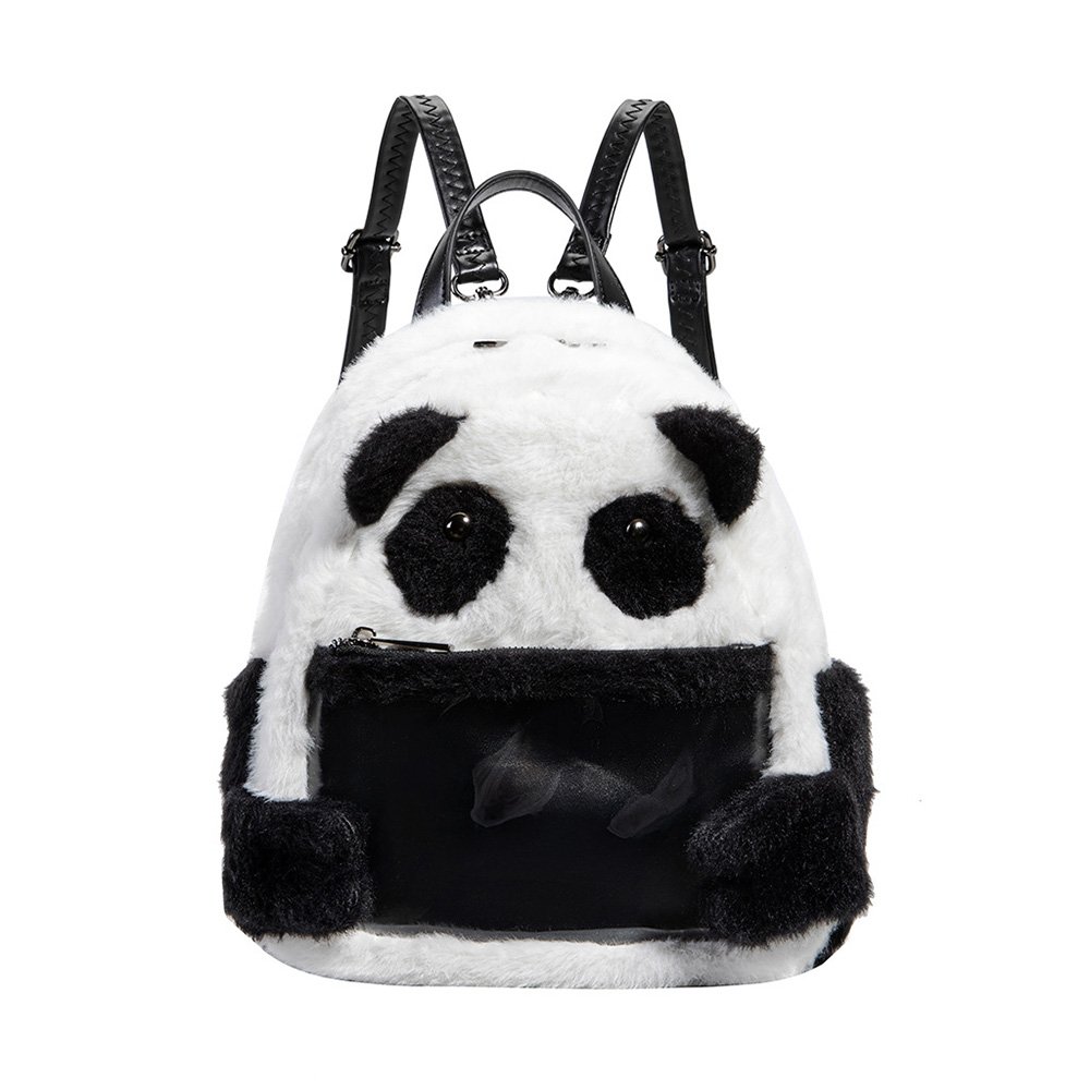 Kawaii Panda Plush Ita Bag Backpack Clear Window