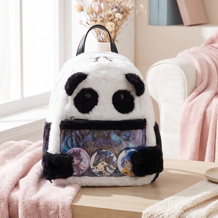 Kawaii Panda Plush Ita Bag Backpack Clear Window