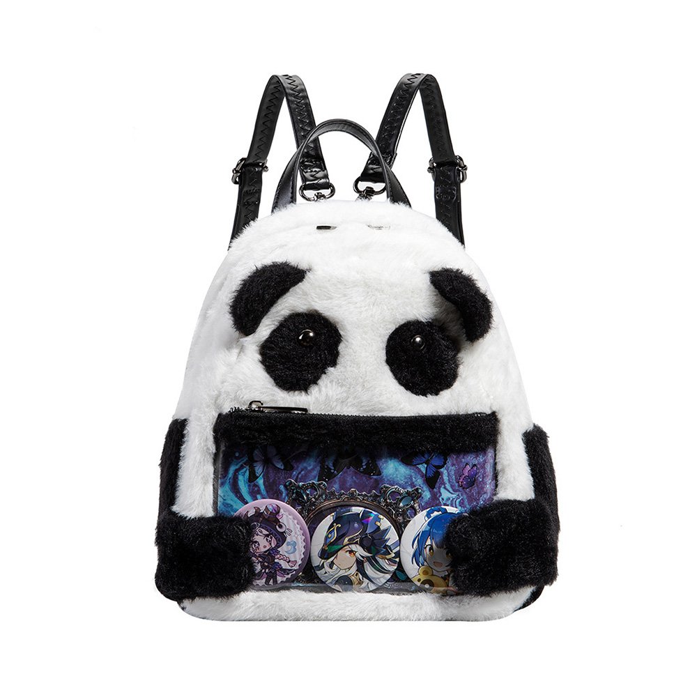 Kawaii Panda Plush Ita Bag Backpack Clear Window