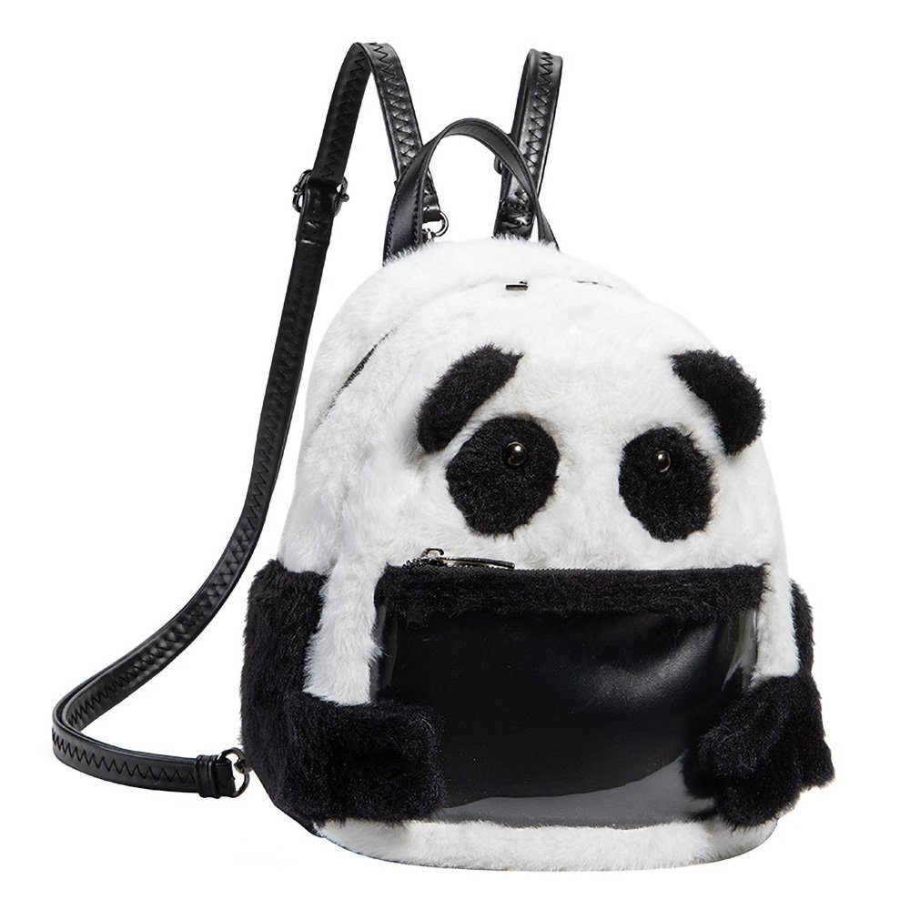 Kawaii Panda Plush Ita Bag Backpack Clear Window