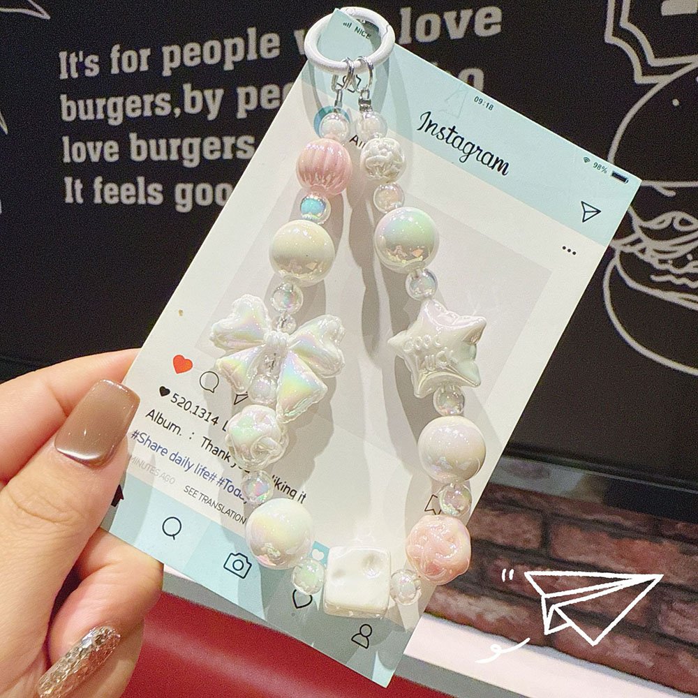 Kawaii Star Bow Beaded Ita Bag Charm