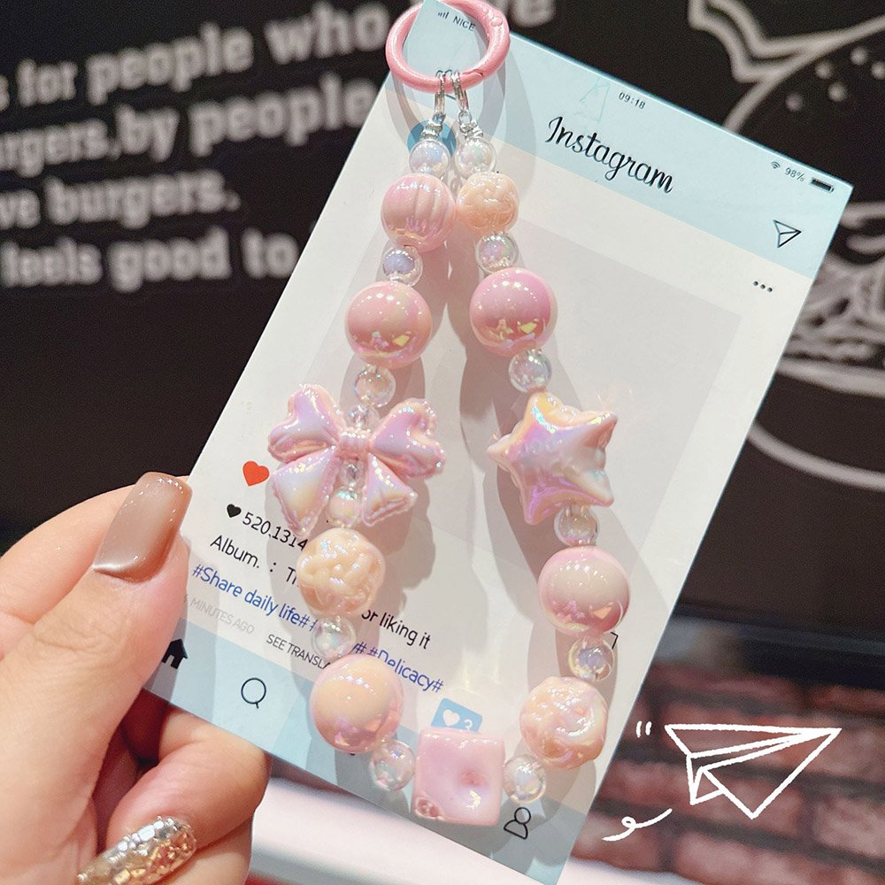 Kawaii Star Bow Beaded Ita Bag Charm