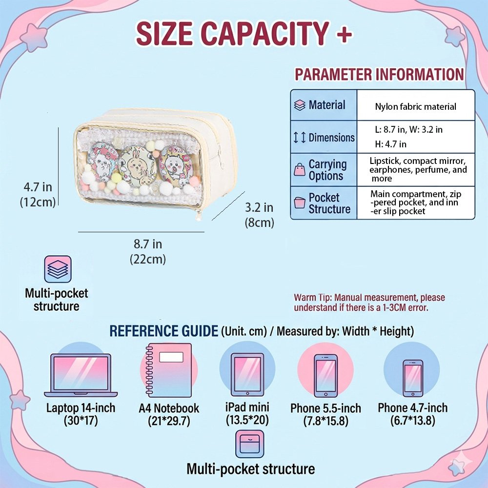 Large Double Sided Ita Pencil Case