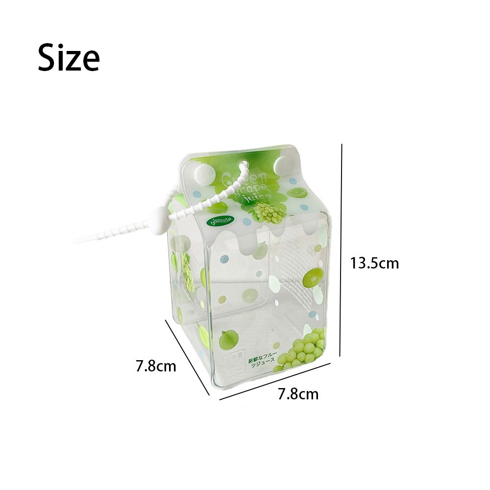 Milk Carton PVC Plush Doll Bag Charm