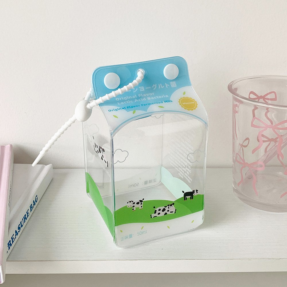 Milk Carton PVC Plush Doll Bag Charm