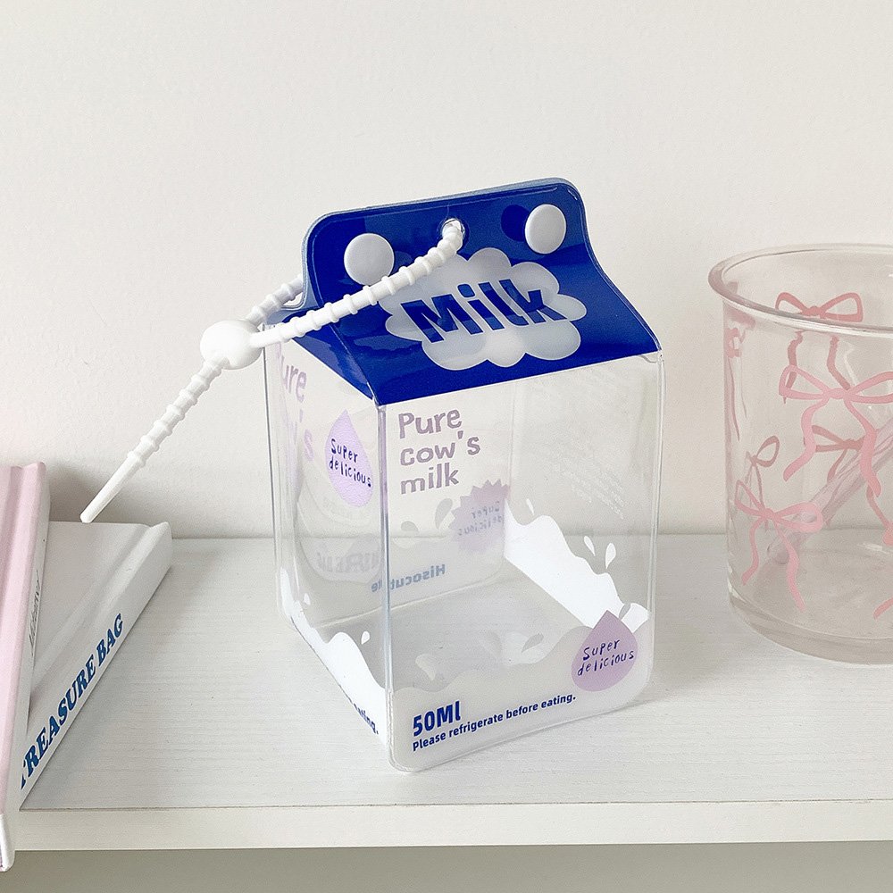 Milk Carton PVC Plush Doll Bag Charm