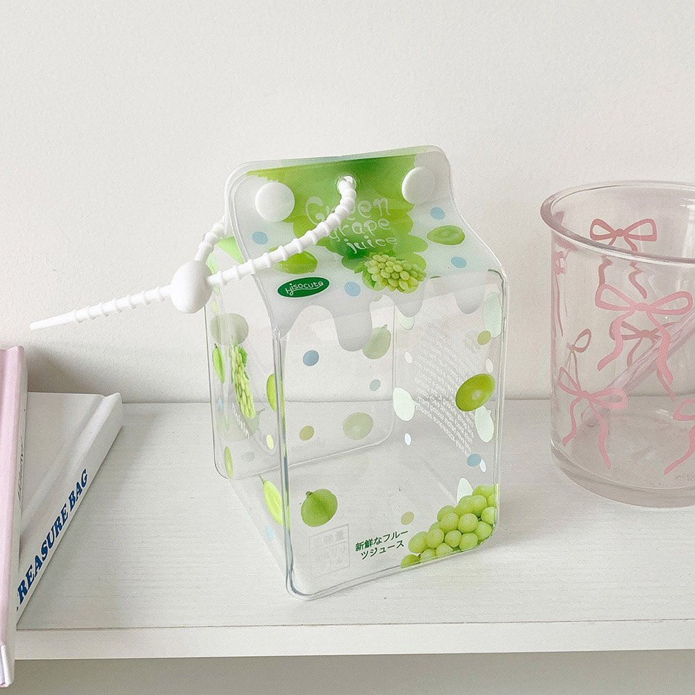 Milk Carton PVC Plush Doll Bag Charm