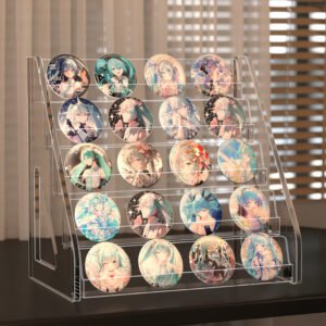 PET Anime Badge Tiered Display Stand