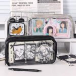 PU Leather Double Sided Ita Pencil Case