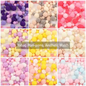 Pastel Decorative Ball Set for Ita Bag DIY