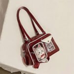 Patent Leather Clear Window Ita Bag Shoulder Bag