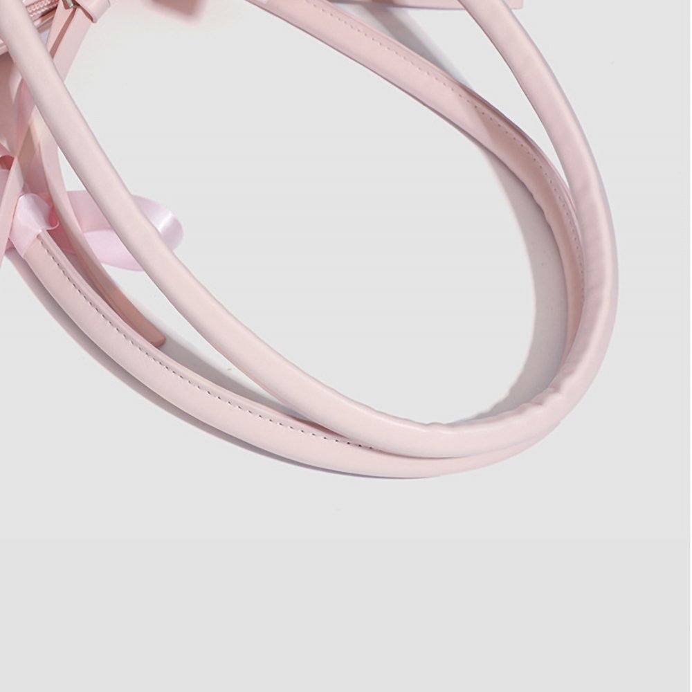 Pink Ita Bag Bowknot Boston Bag with Dual Windows