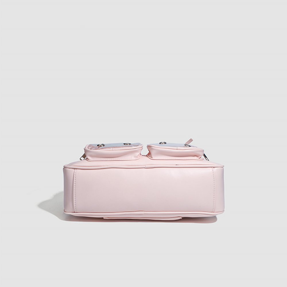 Pink Ita Bag Bowknot Boston Bag with Dual Windows