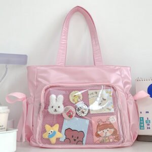 Pink Ita Bag Large Capacity Bowknot Itabag Tote