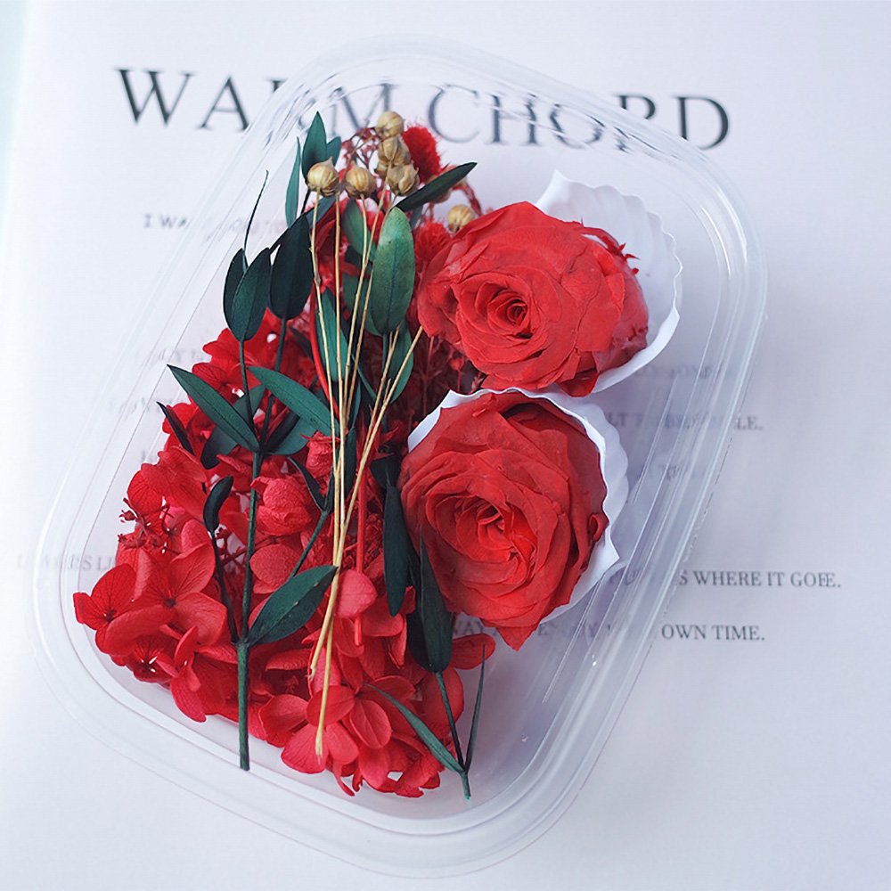 Premium Preserved Dried Rose Floral Ornament
