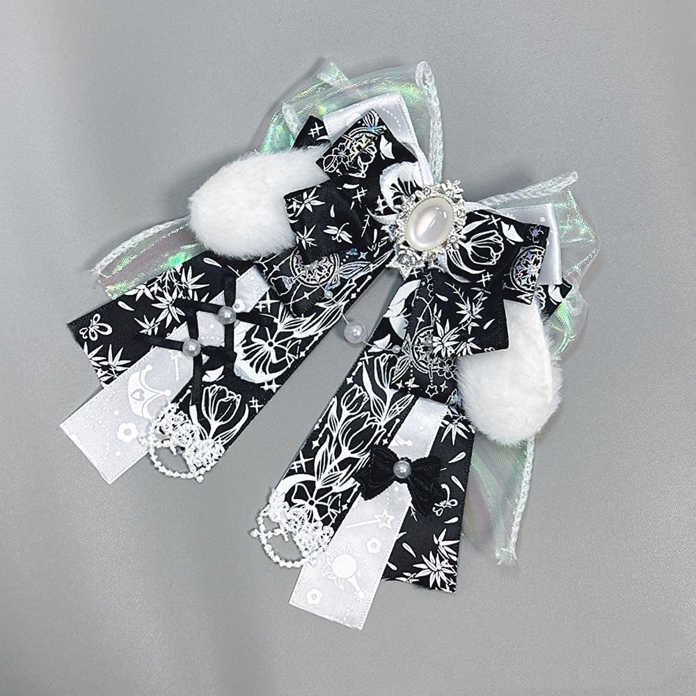 Rabbit Ear Gemstone Brooch for Ita Bags
