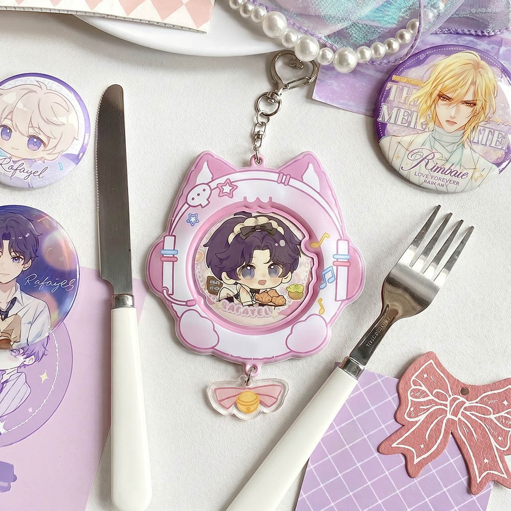 Rhythm Cat Badge Protector Itabag Charm