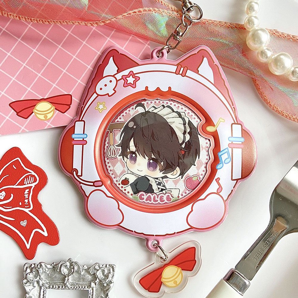 Rhythm Cat Badge Protector Itabag Charm