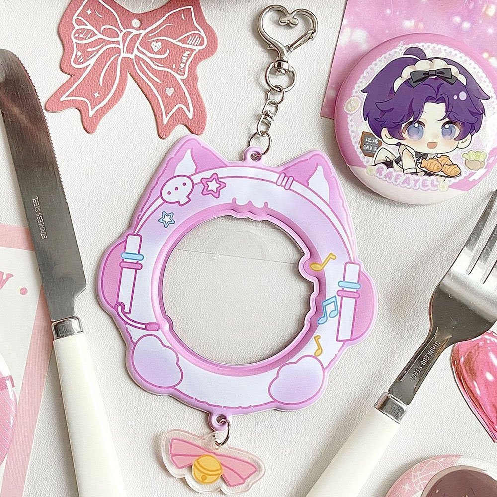 Rhythm Cat Badge Protector Itabag Charm