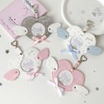 Ribbon Bow Heart Wings Badge Case Charm