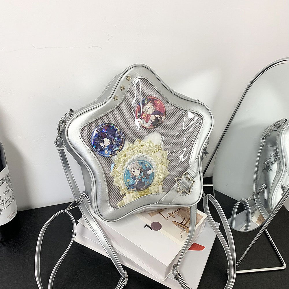 Star Shaped Clear Window Ita Bag Star Crossbody