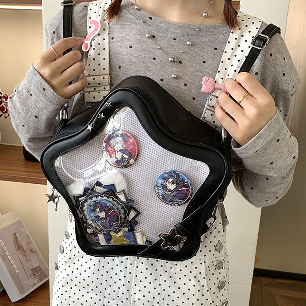 Star Shaped Clear Window Ita Bag Star Crossbody