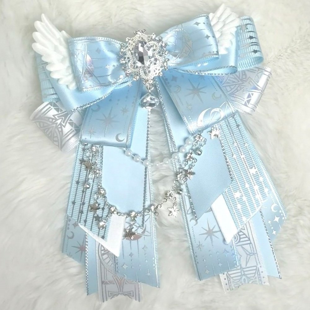 Starry Angel Wing Gemstone Ita Bag Pin