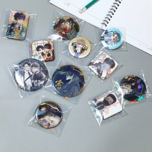 Thick Clear Holographic Pin Card Bags