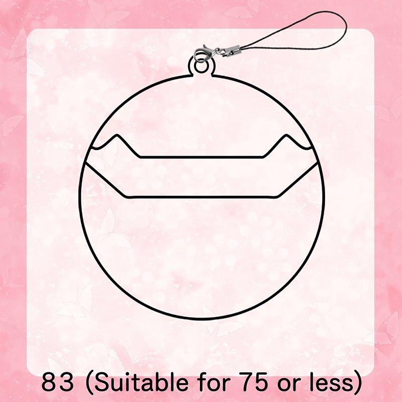 Transparent Badge Holder Charm Cover for Anime Merch