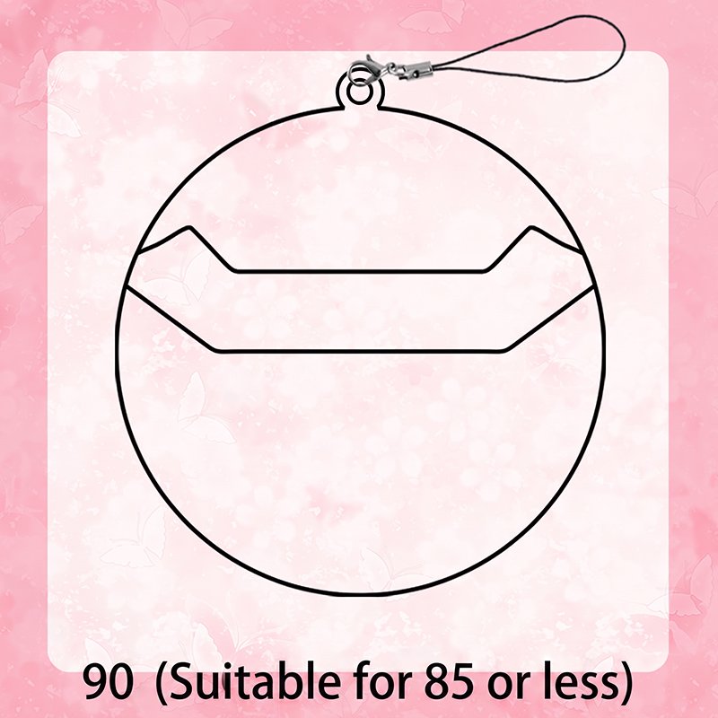 Transparent Badge Holder Charm Cover for Anime Merch