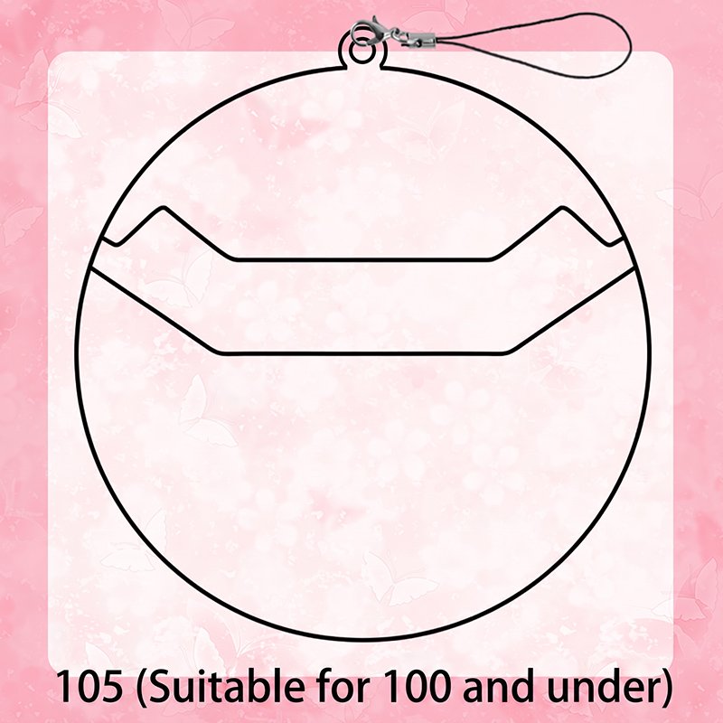 Transparent Badge Holder Charm Cover for Anime Merch
