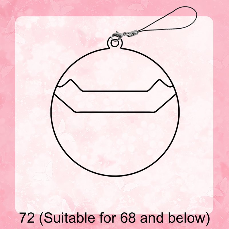 Transparent Badge Holder Charm Cover for Anime Merch